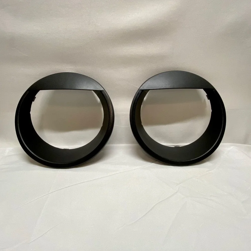 Jeep Wrangler JK Headlight Trim Bezels 2007-2018‎ Front Light Covers 2Pcs NWOT